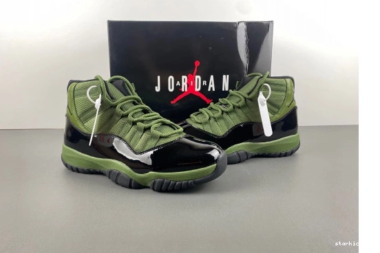 Green CT8012-300 Retro Military CT8012-300 11  Jordan 0402